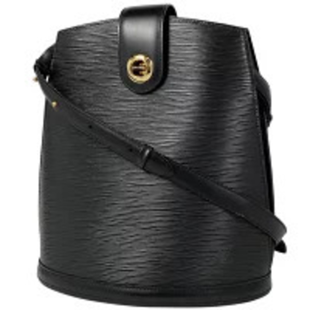 Louis Vuitton Cluny Shoulder Bag Epi Leather Noir Black